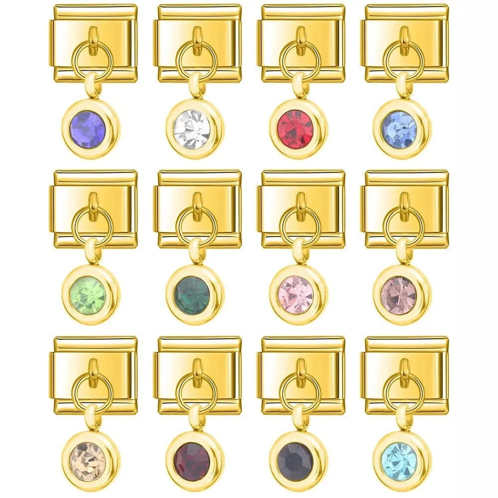 12 Month Birthday Colour - Cacilia Sauer - Italian Charm Bracelet - custom jewelry - vintage jewelry - charms and pendants