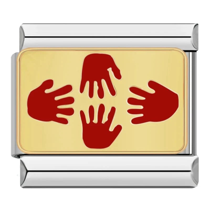 4 Hand - Cacilia Sauer - Italian Charm Bracelet - custom jewelry - vintage jewelry - charms and pendants