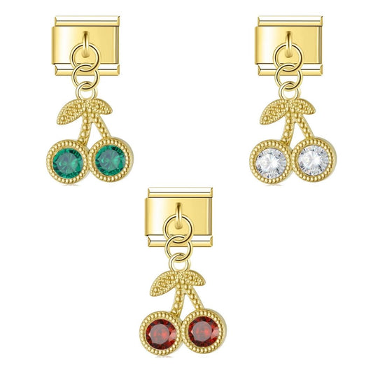 Crystal Cherry Dangle