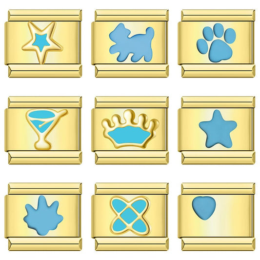Silhouette Icons Blue