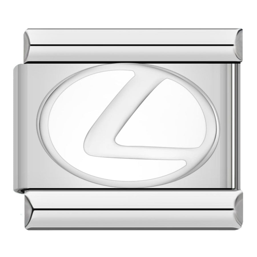 Lexus Italian charm link, 9mm stainless steel module