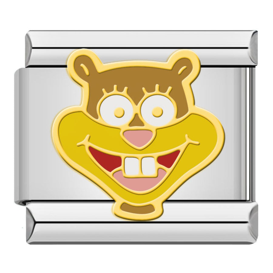 Sandy Cheeks Italian charm link, 9mm stainless steel module