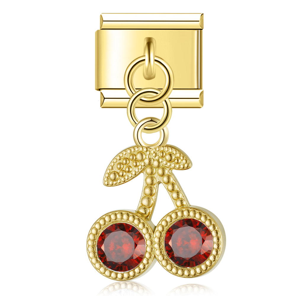 Crystal Cherry Dangle