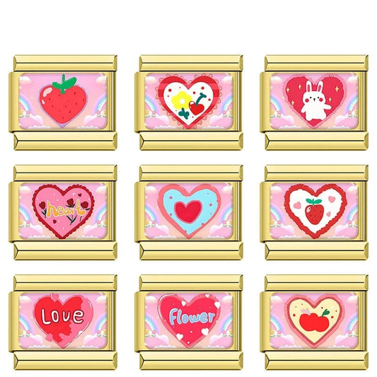 Sweetheart Pink Charm Set