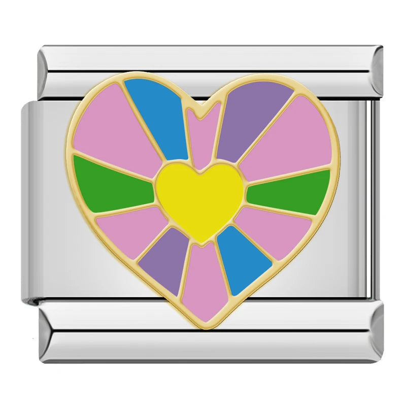 Rainbow Burst Heart