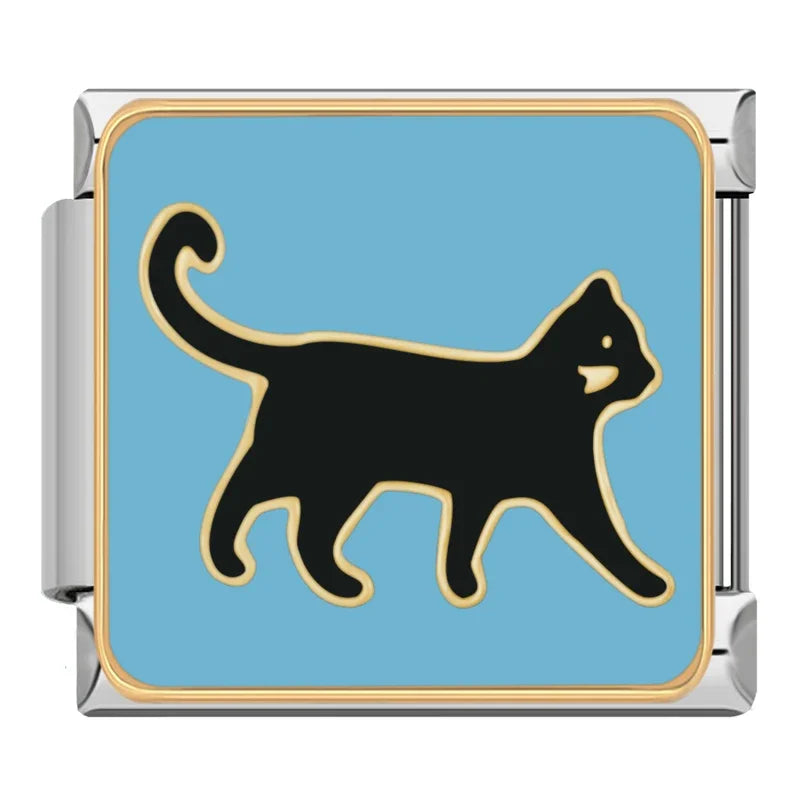 Black Cat Walking