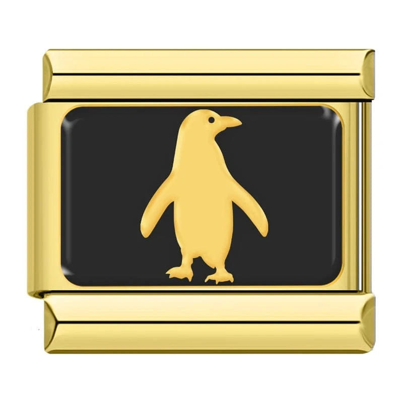 Gold Animal Silhouette Charm Set