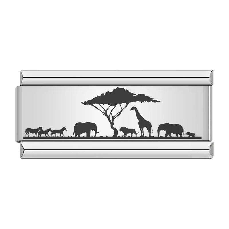 African Safari Silhouette