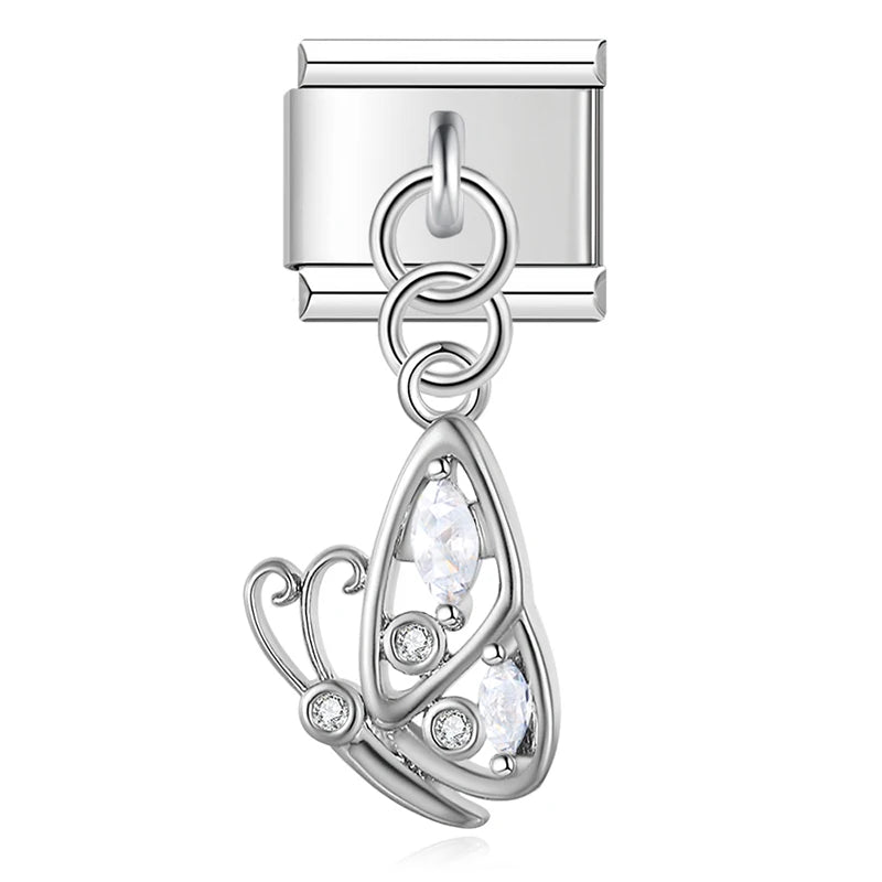 Crystal Butterfly in Silver