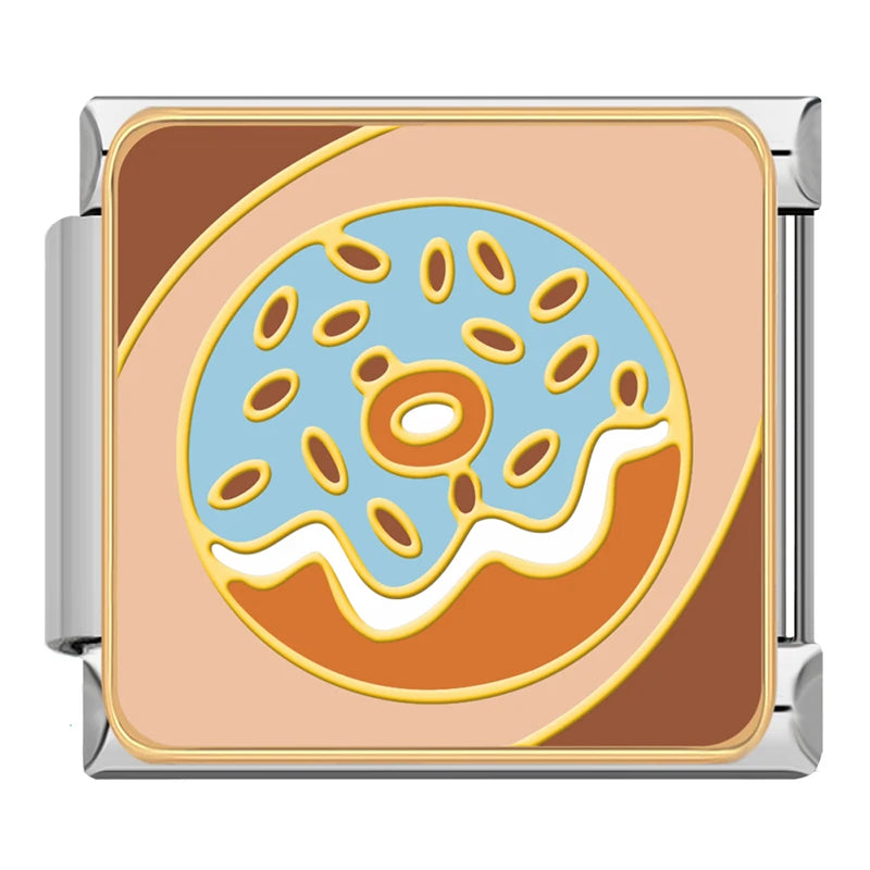 Blue Frosted Donut