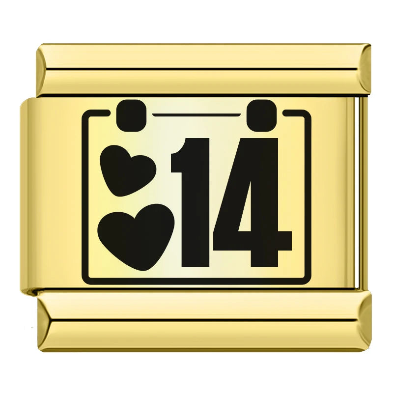 Number Date Charm Set