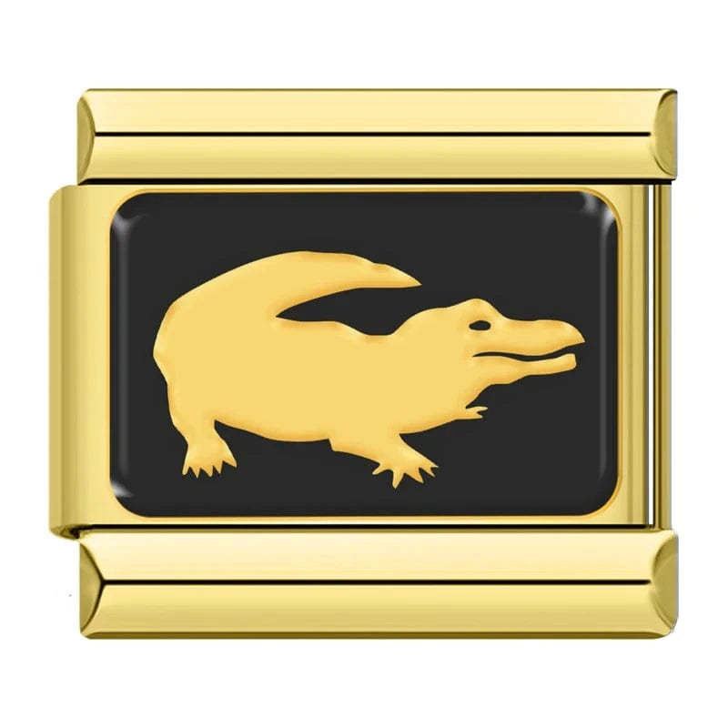 Gold Animal Silhouette Charm Set