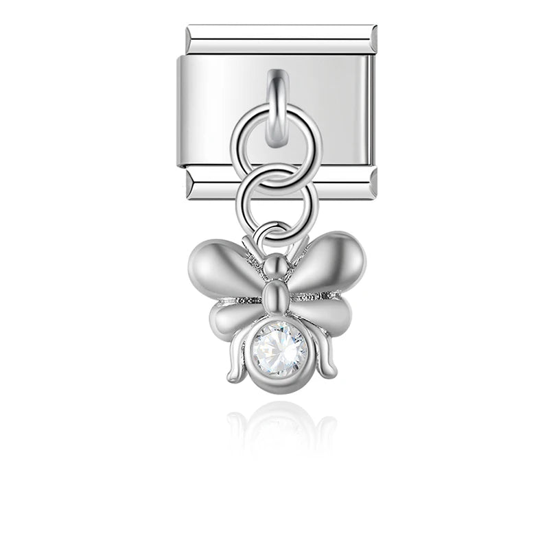 Crystal Bee in Silver