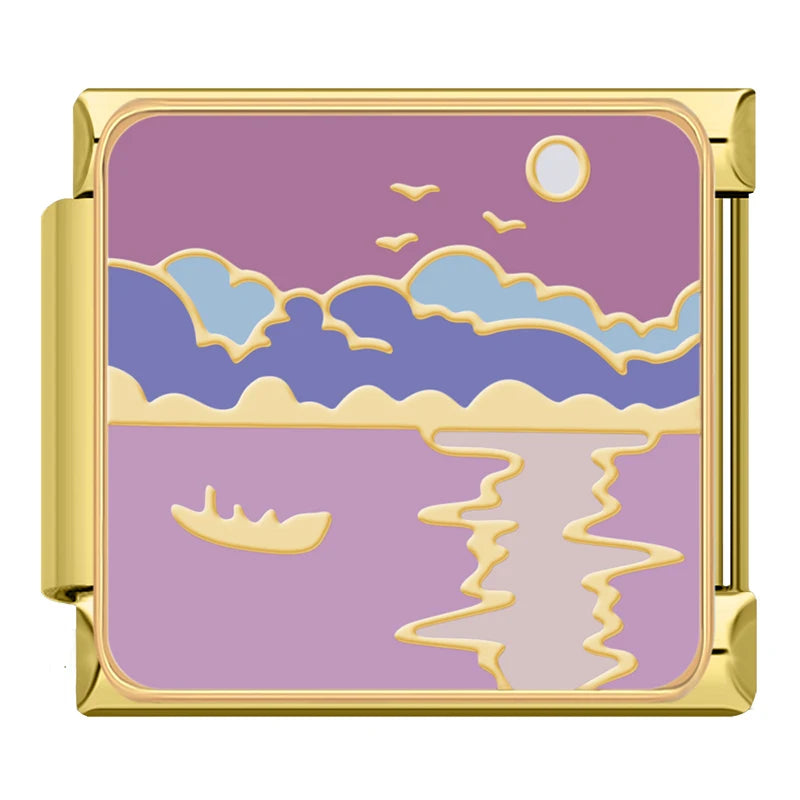 Sunset Lake Scene
