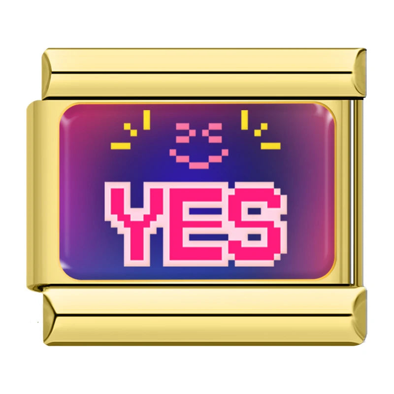 Pixel Pop Charm Set