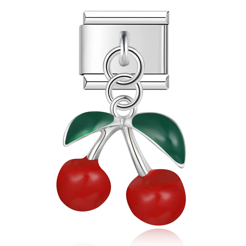 Red Cherries in Silver