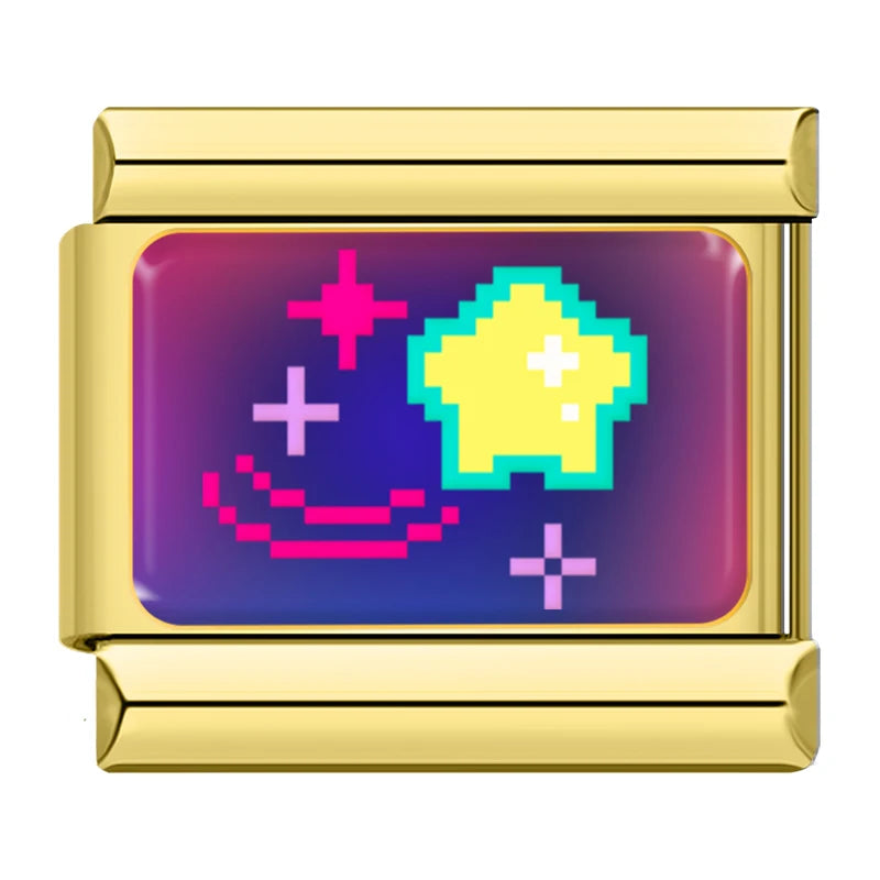Pixel Pop Charm Set