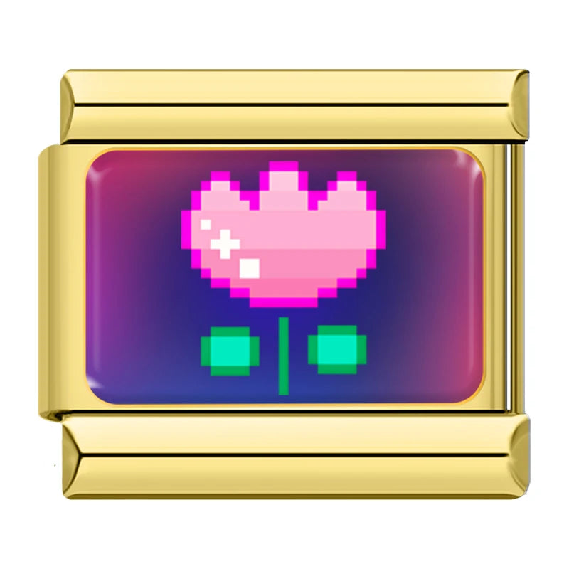 Pixel Pop Charm Set