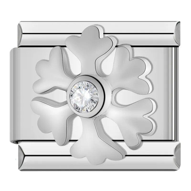 A Diamond Snow - Cacilia Sauer - Italian Charm Bracelet - custom jewelry - vintage jewelry - charms and pendants