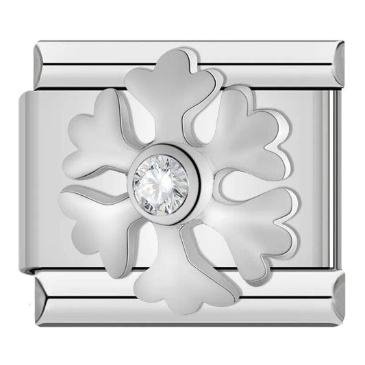 A Diamond Snow - Cacilia Sauer - Italian Charm Bracelet - custom jewelry - vintage jewelry - charms and pendants