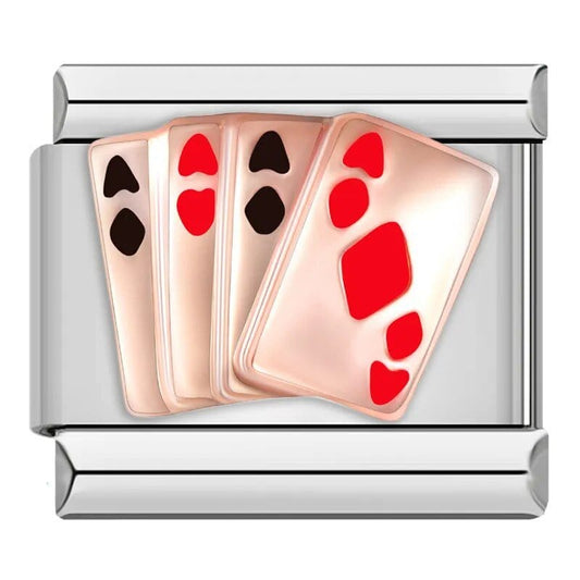 Ace Cards - Cacilia Sauer - Italian Charm Bracelet - custom jewelry - vintage jewelry - charms and pendants