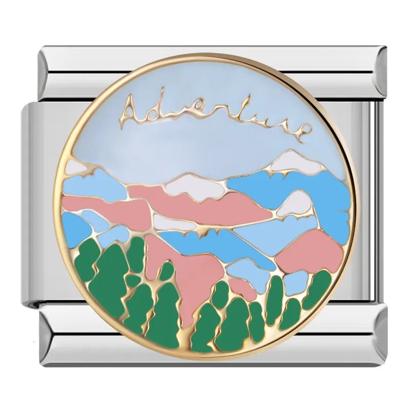 Adventure - Cacilia Sauer - Italian Charm Bracelet - custom jewelry - vintage jewelry - charms and pendants
