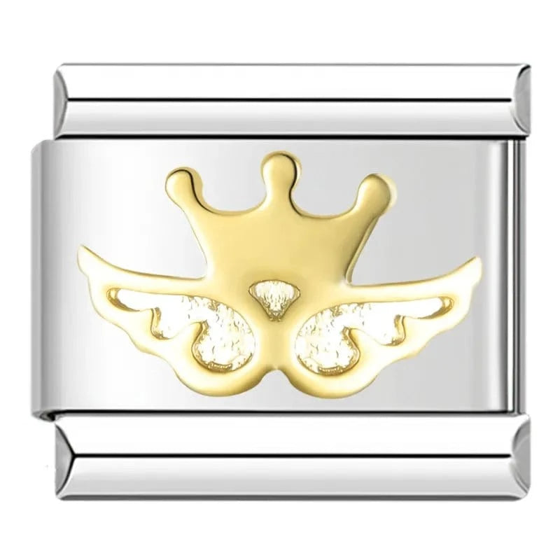 Angel Wing - Cacilia Sauer - Italian Charm Bracelet - custom jewelry - vintage jewelry - charms and pendants