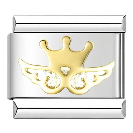 Angel Wing - Cacilia Sauer - Italian Charm Bracelet - custom jewelry - vintage jewelry - charms and pendants