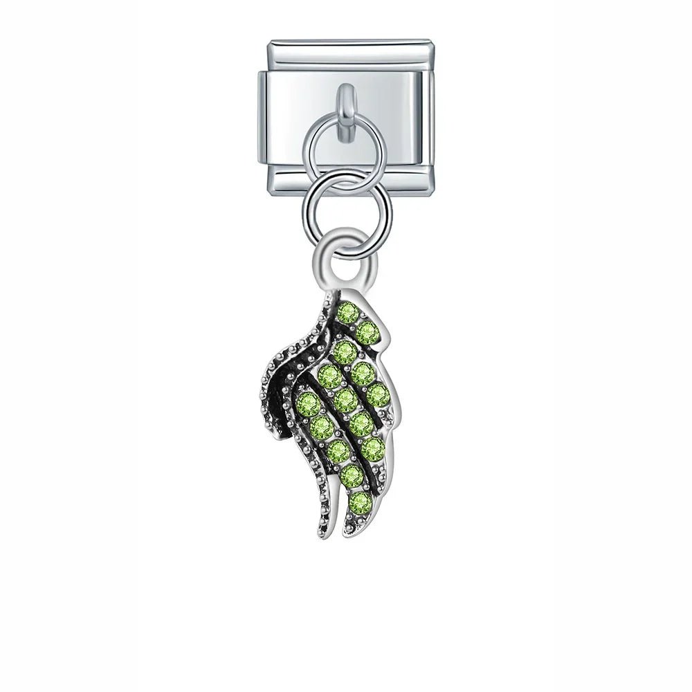 Angel Wing Charms - Cacilia Sauer - Italian Charm Bracelet - custom jewelry - vintage jewelry - charms and pendants