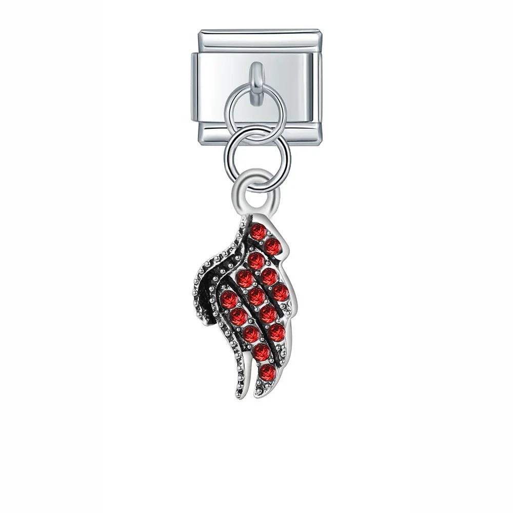 Angel Wing Charms - Cacilia Sauer - Italian Charm Bracelet - custom jewelry - vintage jewelry - charms and pendants