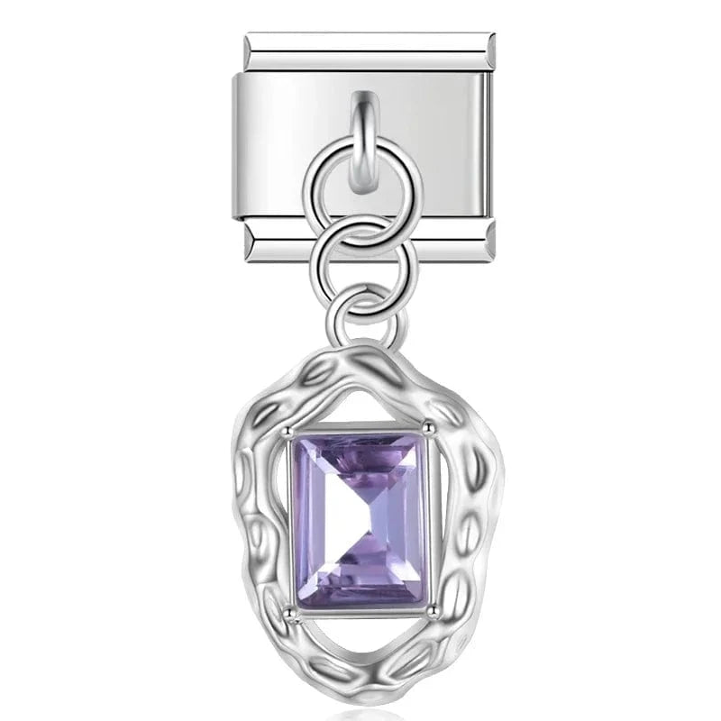 Purple Gem Dangle