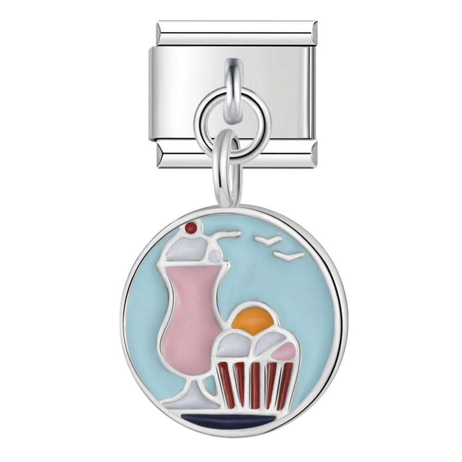 Pink Cocktail and Cupcake