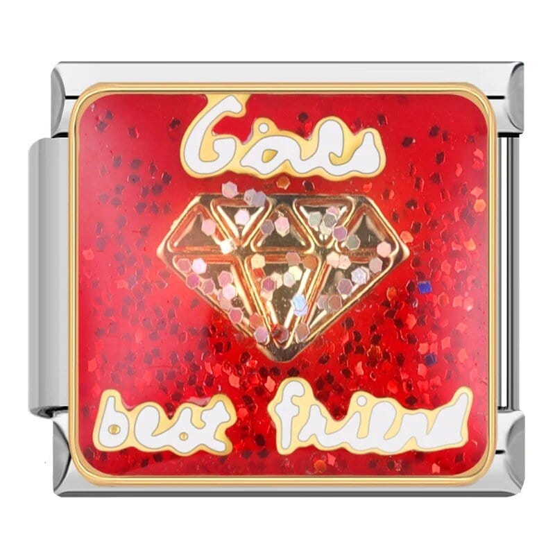 Best Friend - Cacilia Sauer - Italian Charm Bracelet - custom jewelry - vintage jewelry - charms and pendants