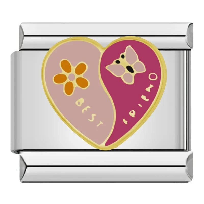 Best Friend - Cacilia Sauer - Italian Charm Bracelet - custom jewelry - vintage jewelry - charms and pendants