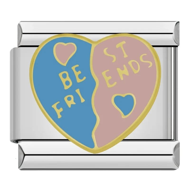 Best Friend - Cacilia Sauer - Italian Charm Bracelet - custom jewelry - vintage jewelry - charms and pendants