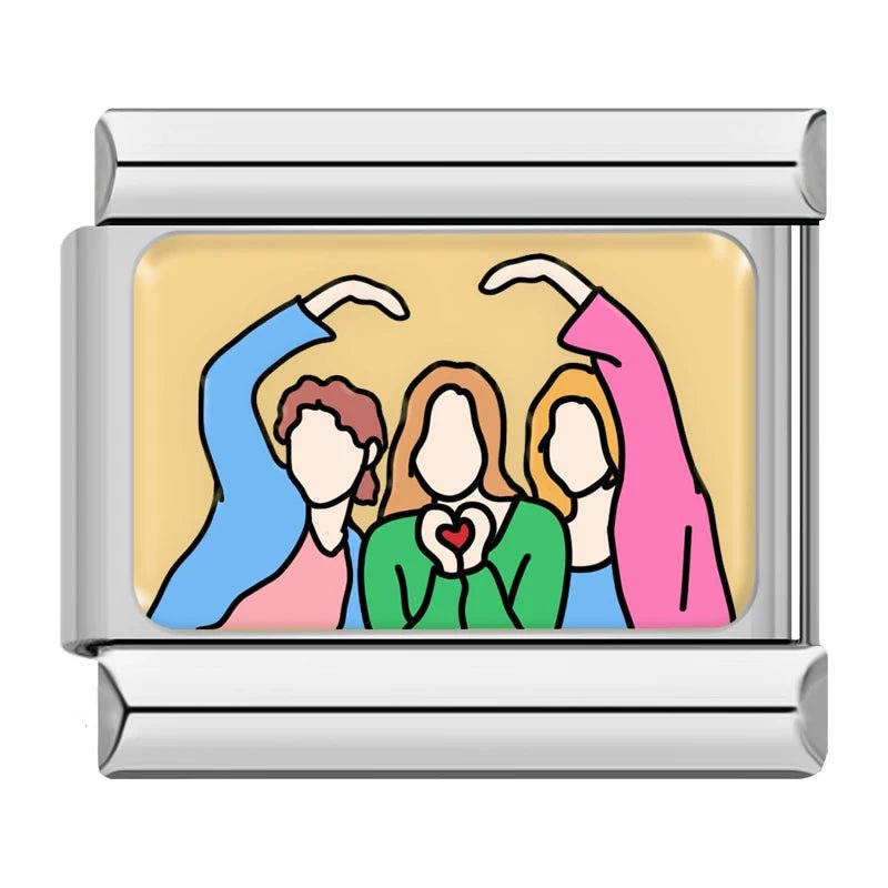 BFF Moments - Cacilia Sauer - Italian Charm Bracelet - custom jewelry - vintage jewelry - charms and pendants