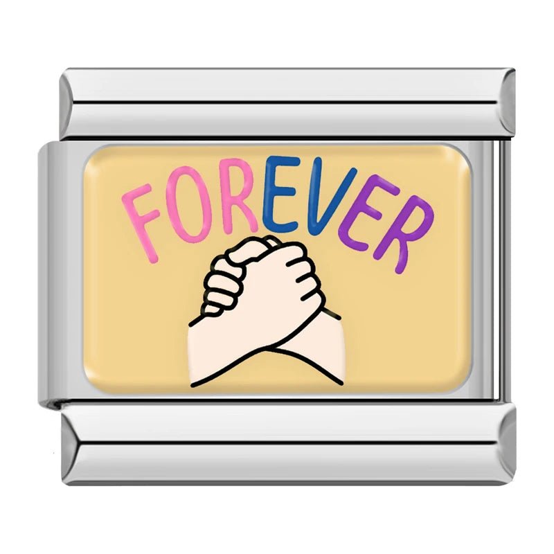 BFF Moments - Cacilia Sauer - Italian Charm Bracelet - custom jewelry - vintage jewelry - charms and pendants