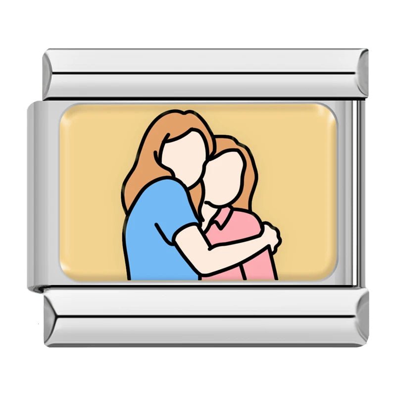 BFF Moments - Cacilia Sauer - Italian Charm Bracelet - custom jewelry - vintage jewelry - charms and pendants