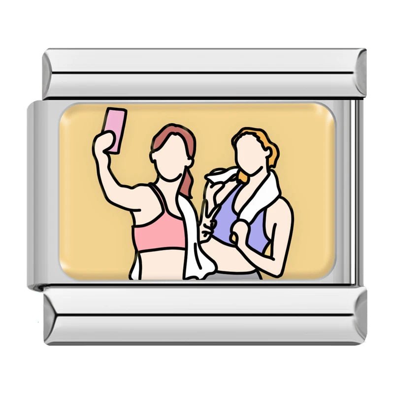 BFF Moments - Cacilia Sauer - Italian Charm Bracelet - custom jewelry - vintage jewelry - charms and pendants