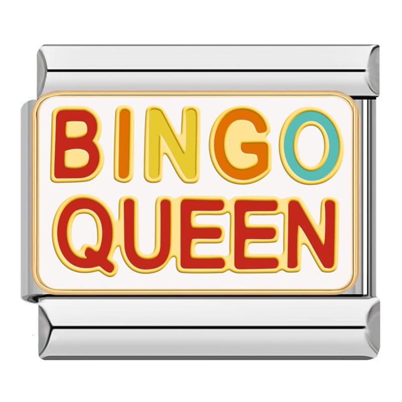 Bingo Queen - Cacilia Sauer - Italian Charm Bracelet - custom jewelry - vintage jewelry - charms and pendants