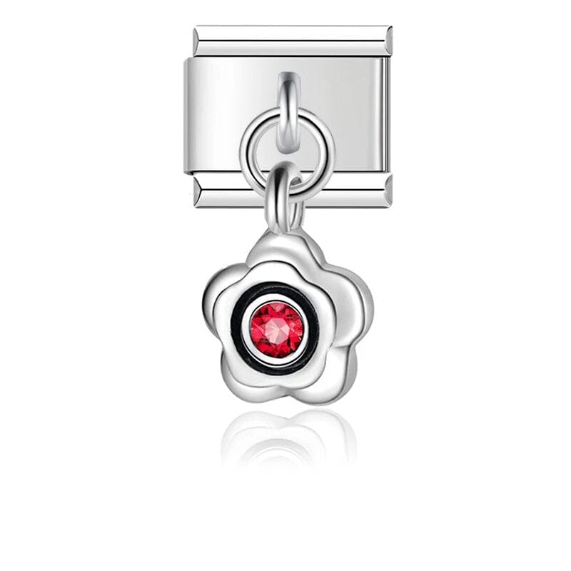 Birthstone - Cacilia Sauer - Italian Charm Bracelet - custom jewelry - vintage jewelry - charms and pendants