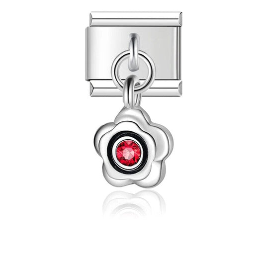 Birthstone - Cacilia Sauer - Italian Charm Bracelet - custom jewelry - vintage jewelry - charms and pendants