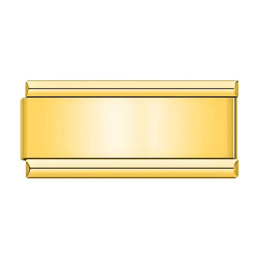 Blank Golden 9mm links - Cacilia Sauer - Italian Charm Bracelet - custom jewelry - vintage jewelry - charms and pendants