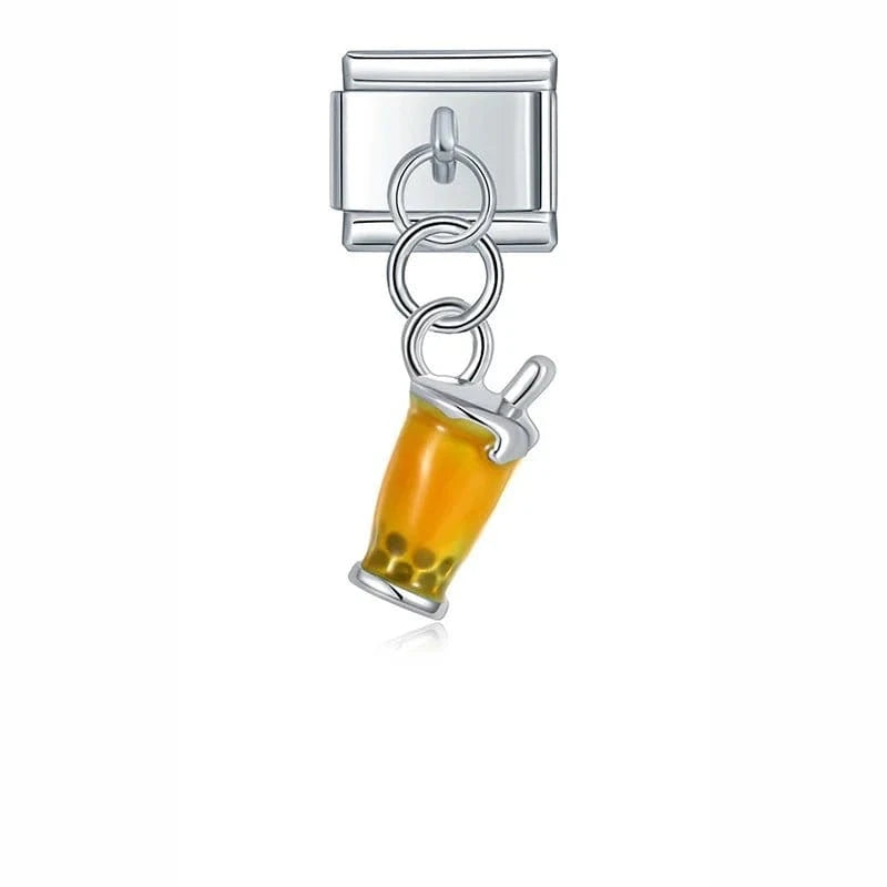 Boba Italian charm link, 9mm stainless steel module