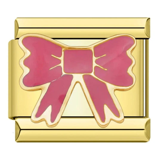 Bow - Cacilia Sauer - Italian Charm Bracelet - custom jewelry - vintage jewelry - charms and pendants