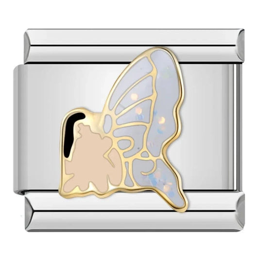 Butterfly - Cacilia Sauer - Italian Charm Bracelet - custom jewelry - vintage jewelry - charms and pendants