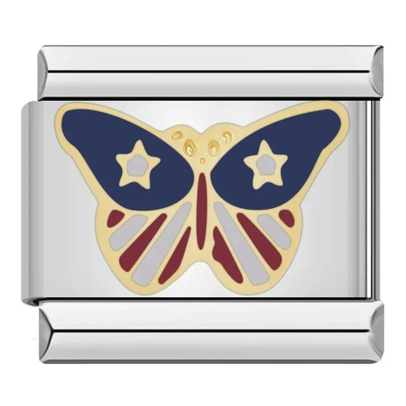 Butterfly Collection - Cacilia Sauer - Italian Charm Bracelet - custom jewelry - vintage jewelry - charms and pendants