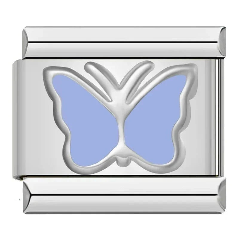 Butterfly Collection - Cacilia Sauer - Italian Charm Bracelet - custom jewelry - vintage jewelry - charms and pendants