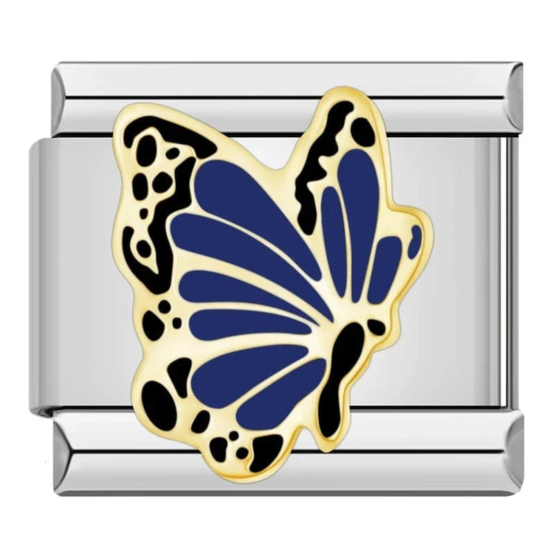 Butterfly Collection - Cacilia Sauer - Italian Charm Bracelet - custom jewelry - vintage jewelry - charms and pendants