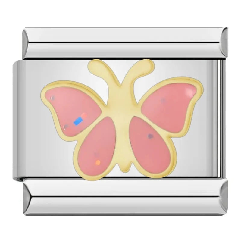 Butterfly Collection - Cacilia Sauer - Italian Charm Bracelet - custom jewelry - vintage jewelry - charms and pendants